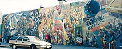 People&rsquo;s Park med malerier fra hendelsene i 1968 og senere