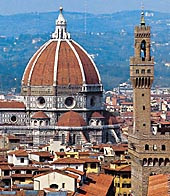 Domen Santa Maria del Fiore med Brunelleschis ber&oslash;mte kuppel (1420 &ndash; 61)