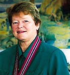 Gro Harlem Brundtland fikk R&oslash;ykfri-prisen 1999 i juni. Foto S.B. Nesje