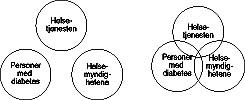 Figur 2    Til venstre vises den mer passive rollefordelingen som det ofte er mellom helsetjenesten, myndighetene og&hellip;