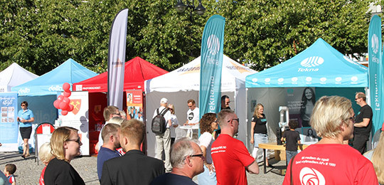 Legeforeningen var tilstede p&aring; Arendalsuka for tredje &aring;ret p&aring; rad. Foto: Akademikerne