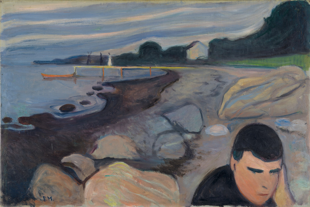 &laquo;Melankoli&raquo; av Edvard Munch fra 1892. Foto: B&oslash;rre H&oslash;stland / Nasjonalmuseet
