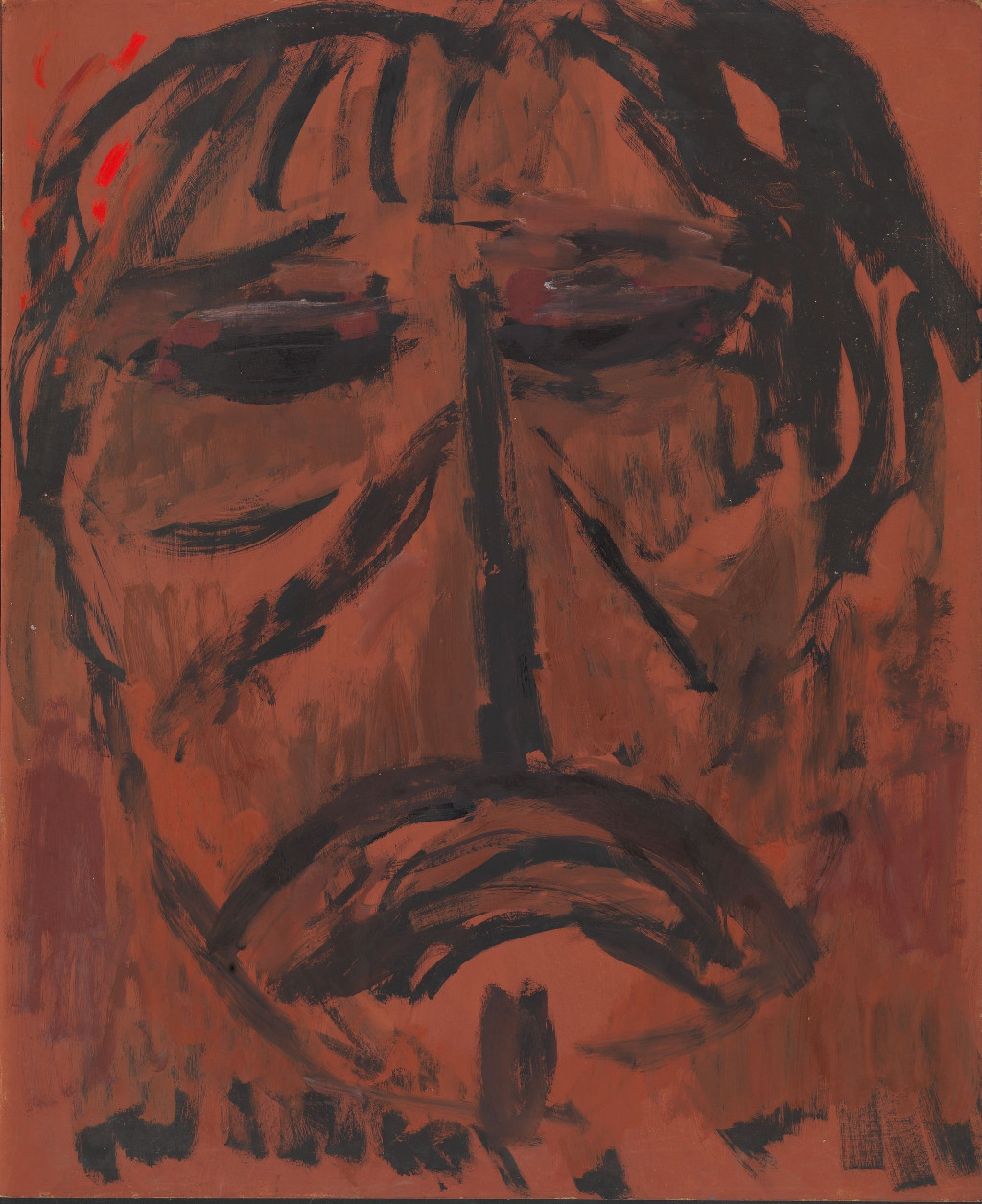 Uten Tittel (1980&ndash;89), Terje Bergstad (1938&ndash;2014). Olje p&aring; trefiberplate. Terje Bergstad / BONO