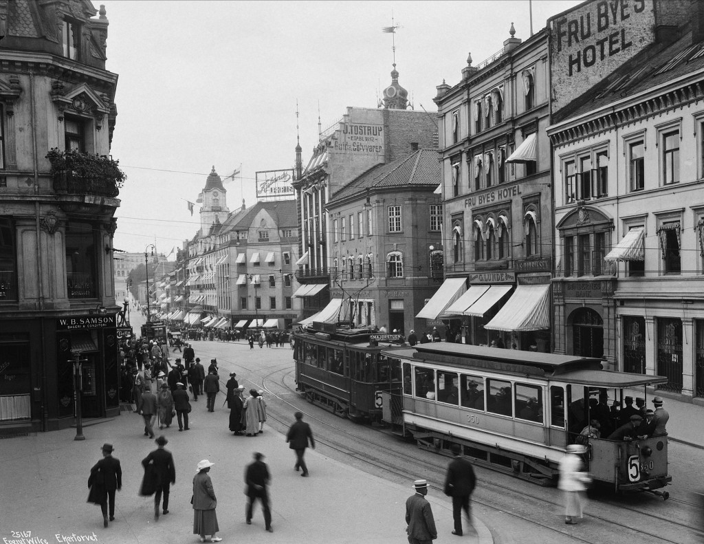 Egertorget, 1924, Foto: Anders Beer Wiise / Oslo Museum / I offentlig eie